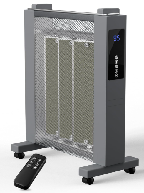 Uthfy Convection Space Heaters for Indoor Use, 1500W Quiet Mica Panel Heater for Large Room